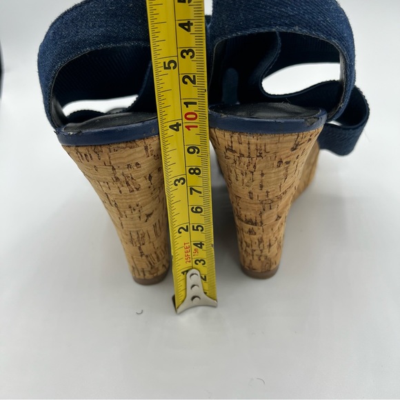 Charles David Women Blue Wedge Sandal US 8.5 - Picture 12 of 14